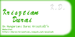 krisztian durai business card